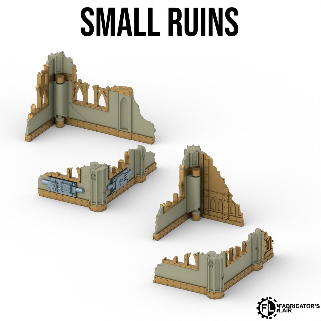 Compatible Warhammer 40K 11th terrain set: full foldable gothic table (26 pieces)