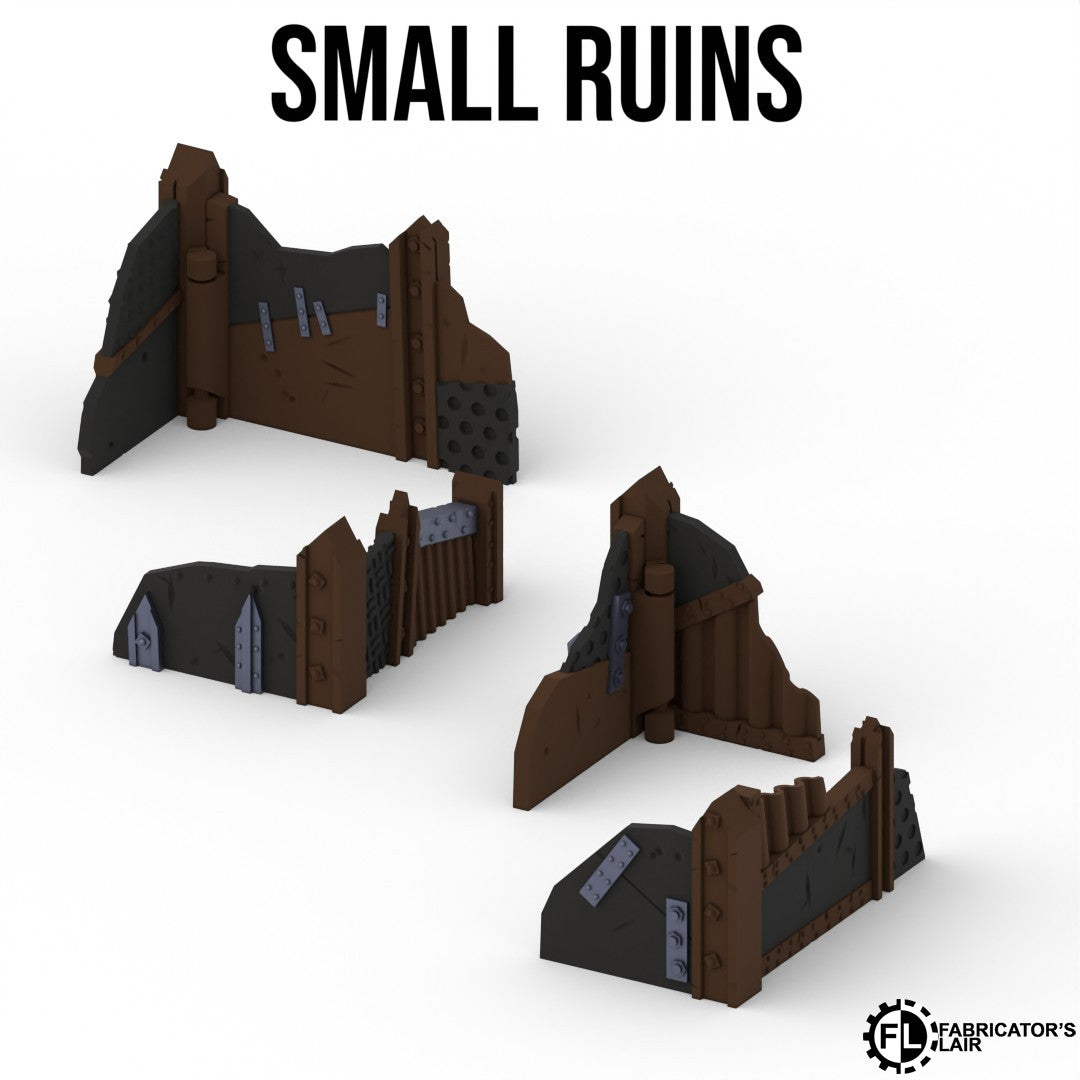 Greenskin Foldable Terrain Set - Full Table Kit Optimized for 40K 11th Edition