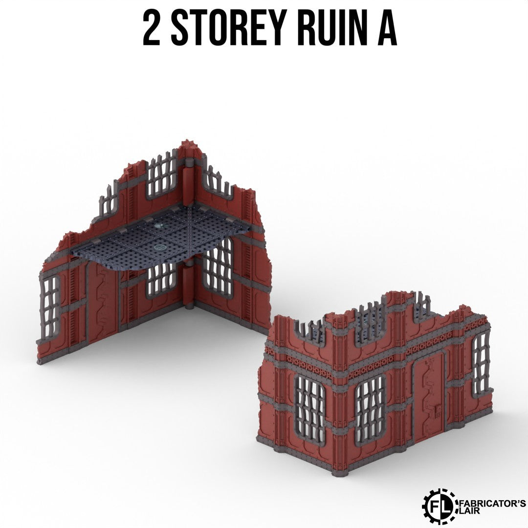 Industrial Foldable Terrain Set - Full Table Kit Optimized for 40K 11th Edition