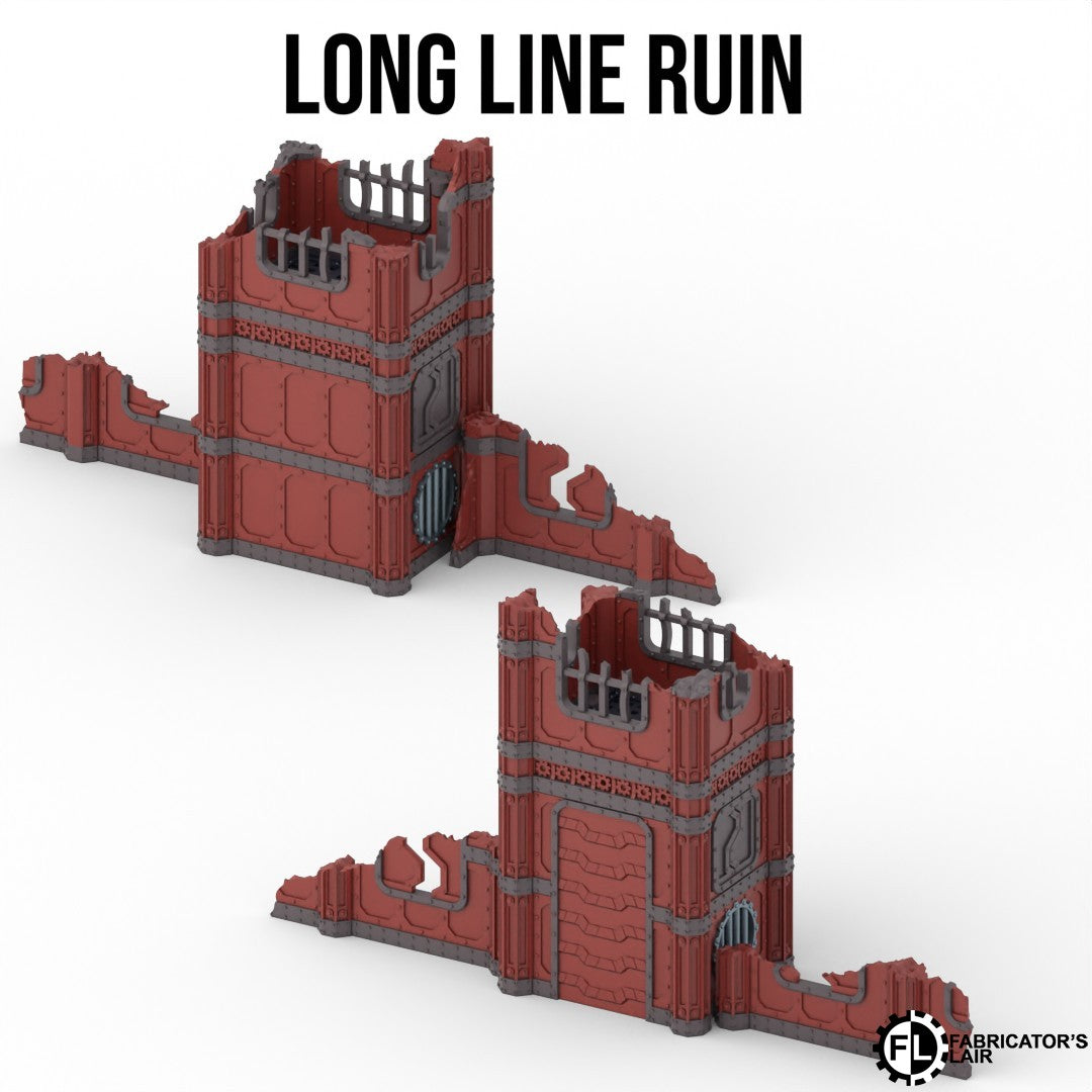 Industrial Foldable Terrain Set - Full Table Kit Optimized for 40K 11th Edition