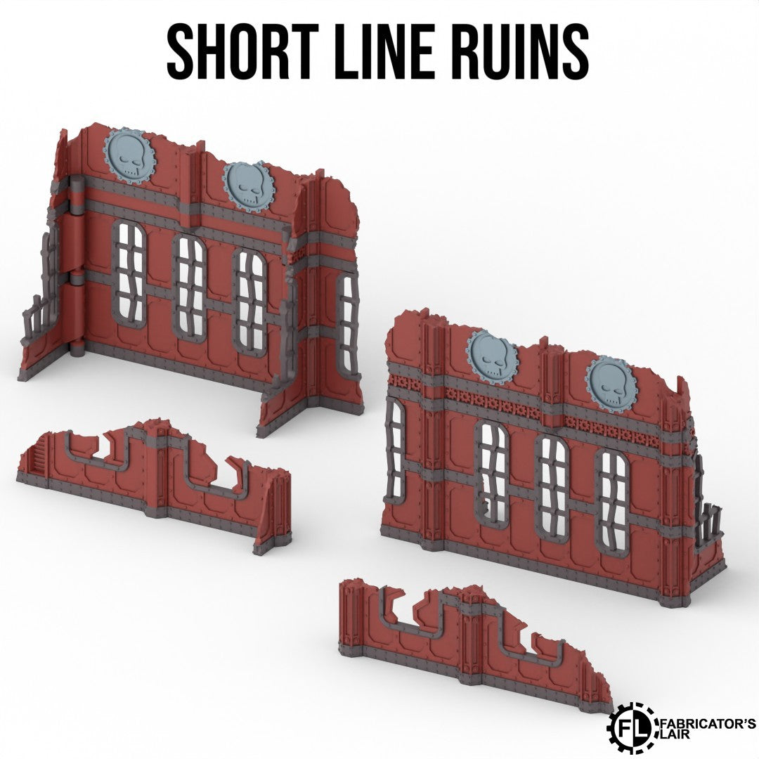 Industrial Foldable Terrain Set - Full Table Kit Optimized for 40K 11th Edition