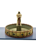 3d printed gothic Martyr's fountain on a footprint, front view